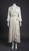 Ivory Silk Wrap Dress