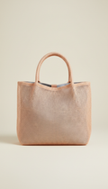 Woven Peach Veil Tote Bag