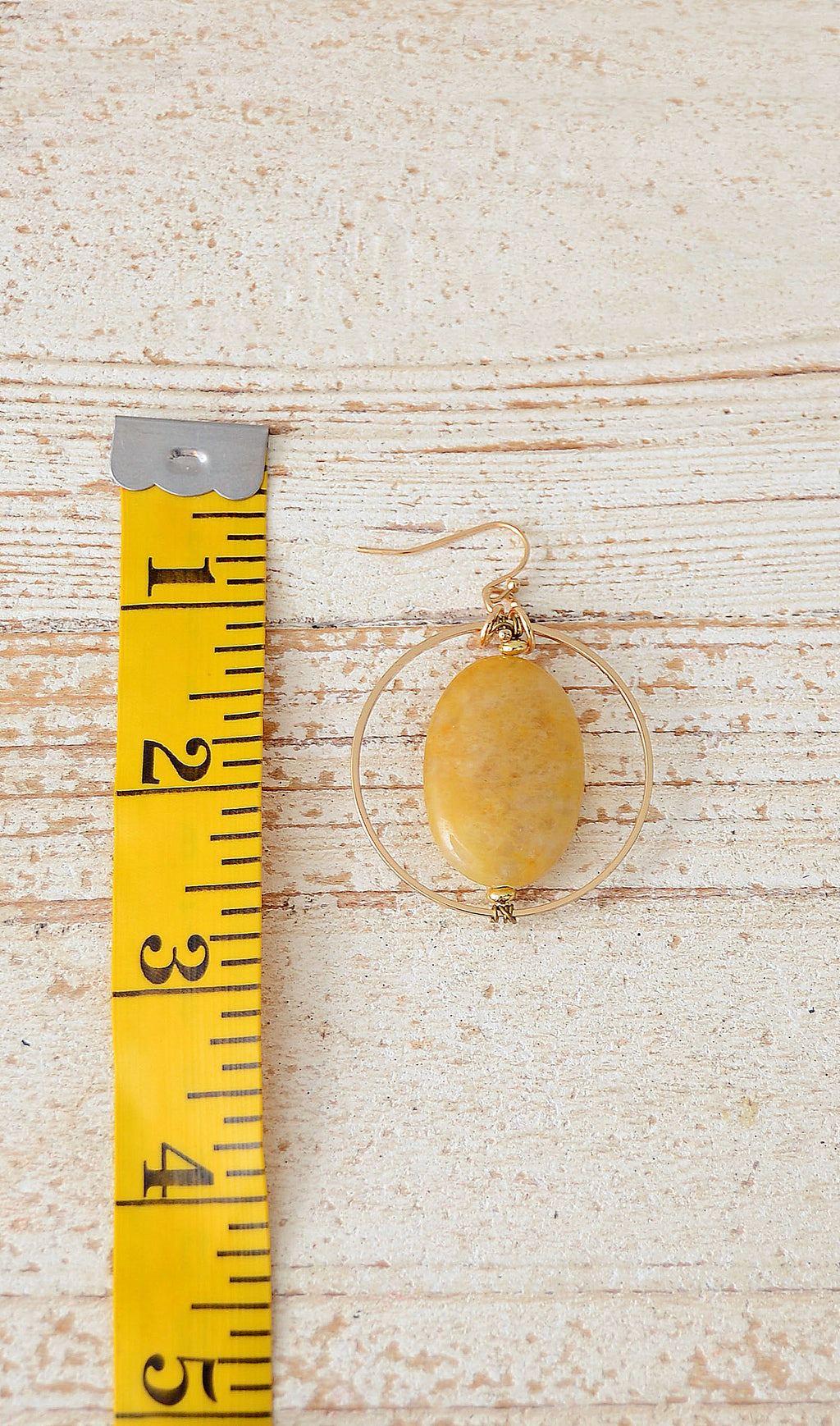 Women's Gold / Yellow Stone Fashion Earrings