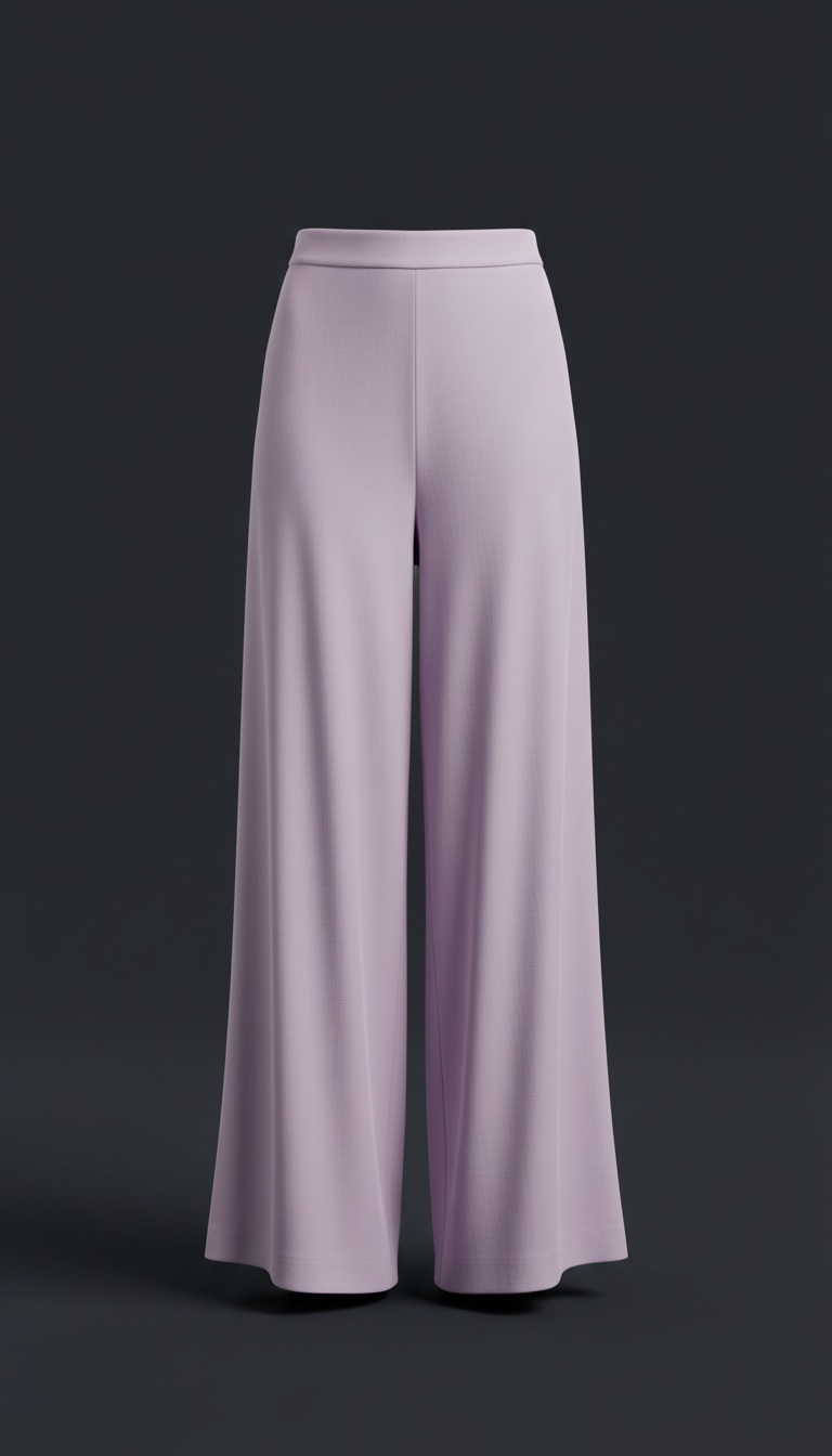 Lavender Mist Wide-Leg Pants