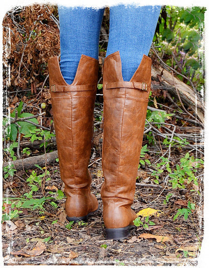 Women's Cognac Rider Boots 