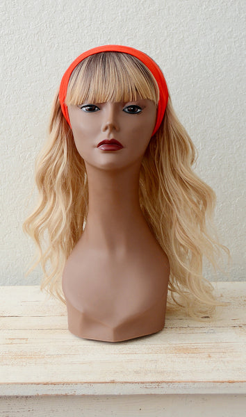 Women's Red Solid Headband