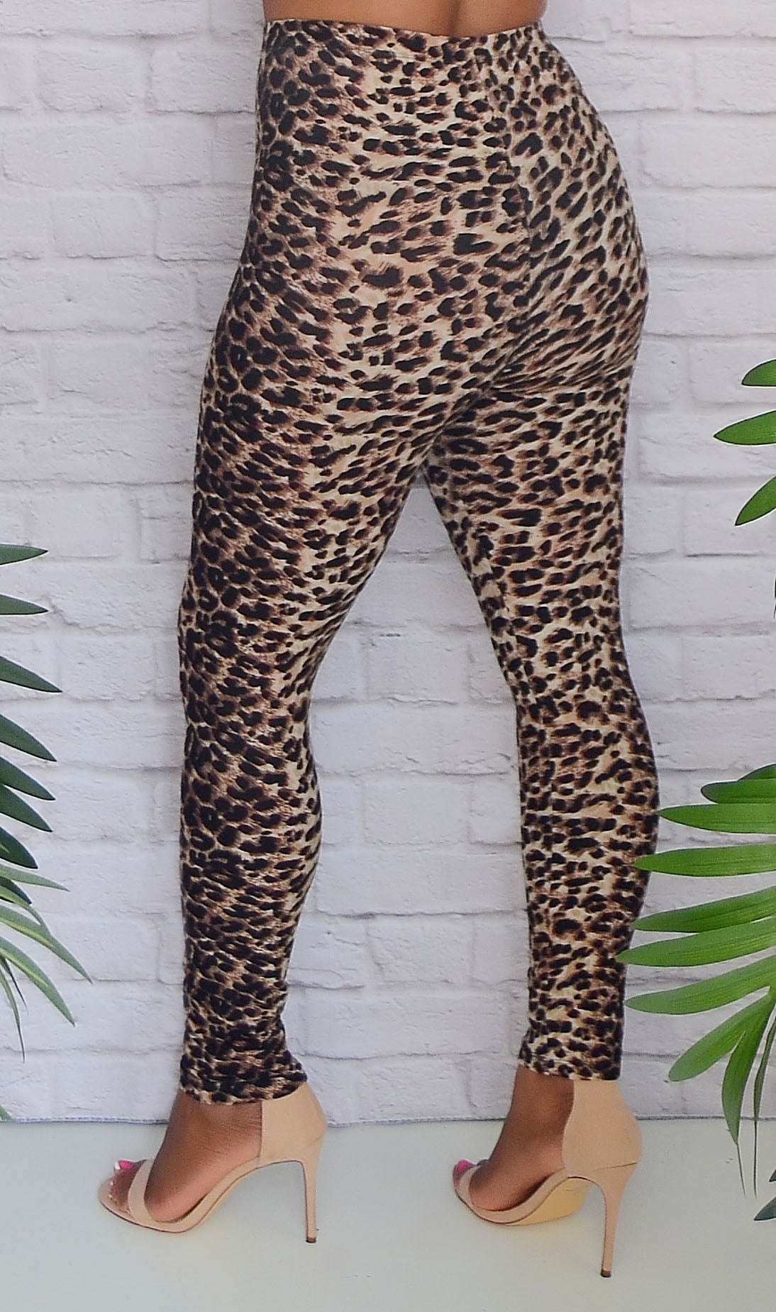 Women's Soft Leopard Leggings Sizes 0-12