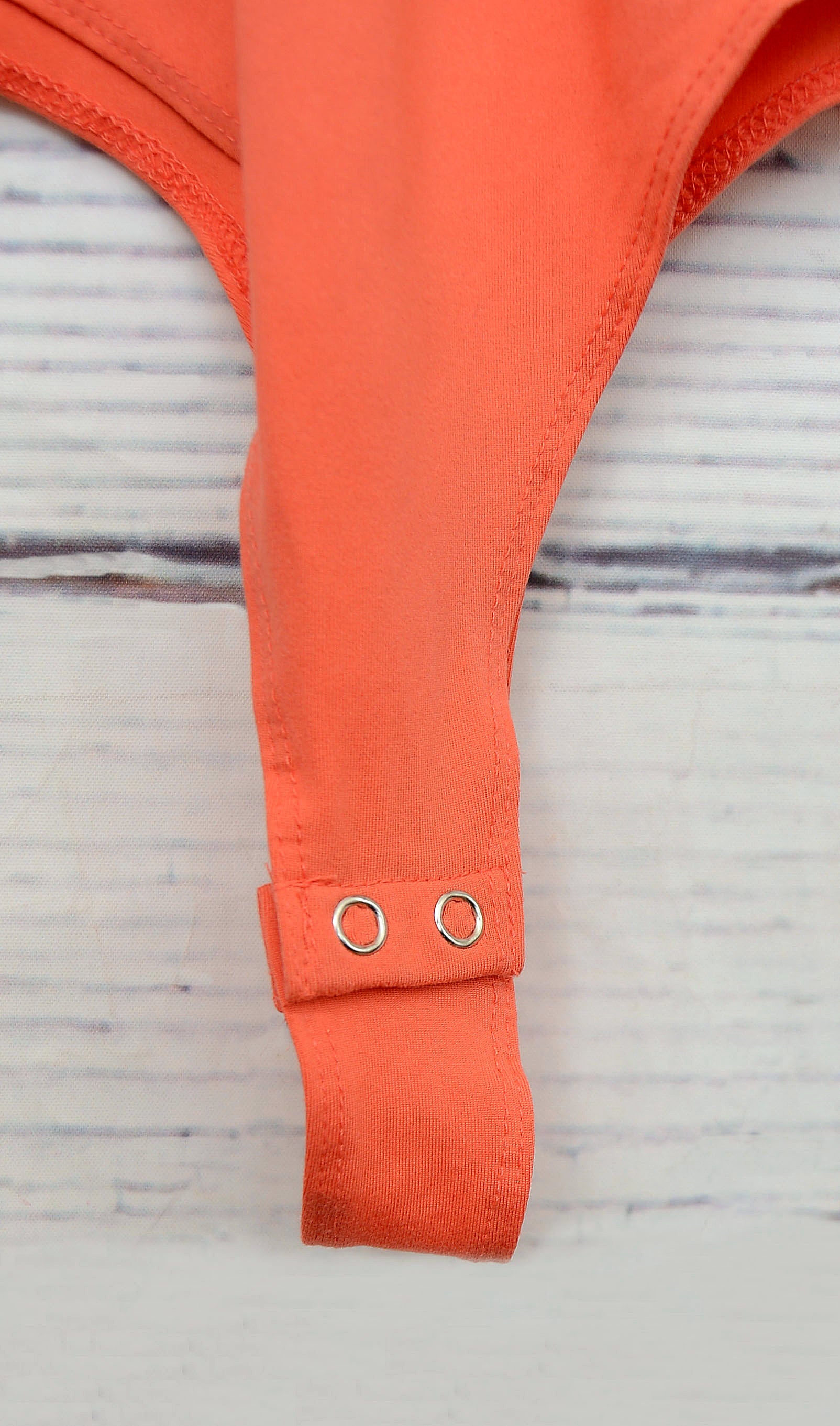 Women's Coral Bodysuit Top - Round Neck
